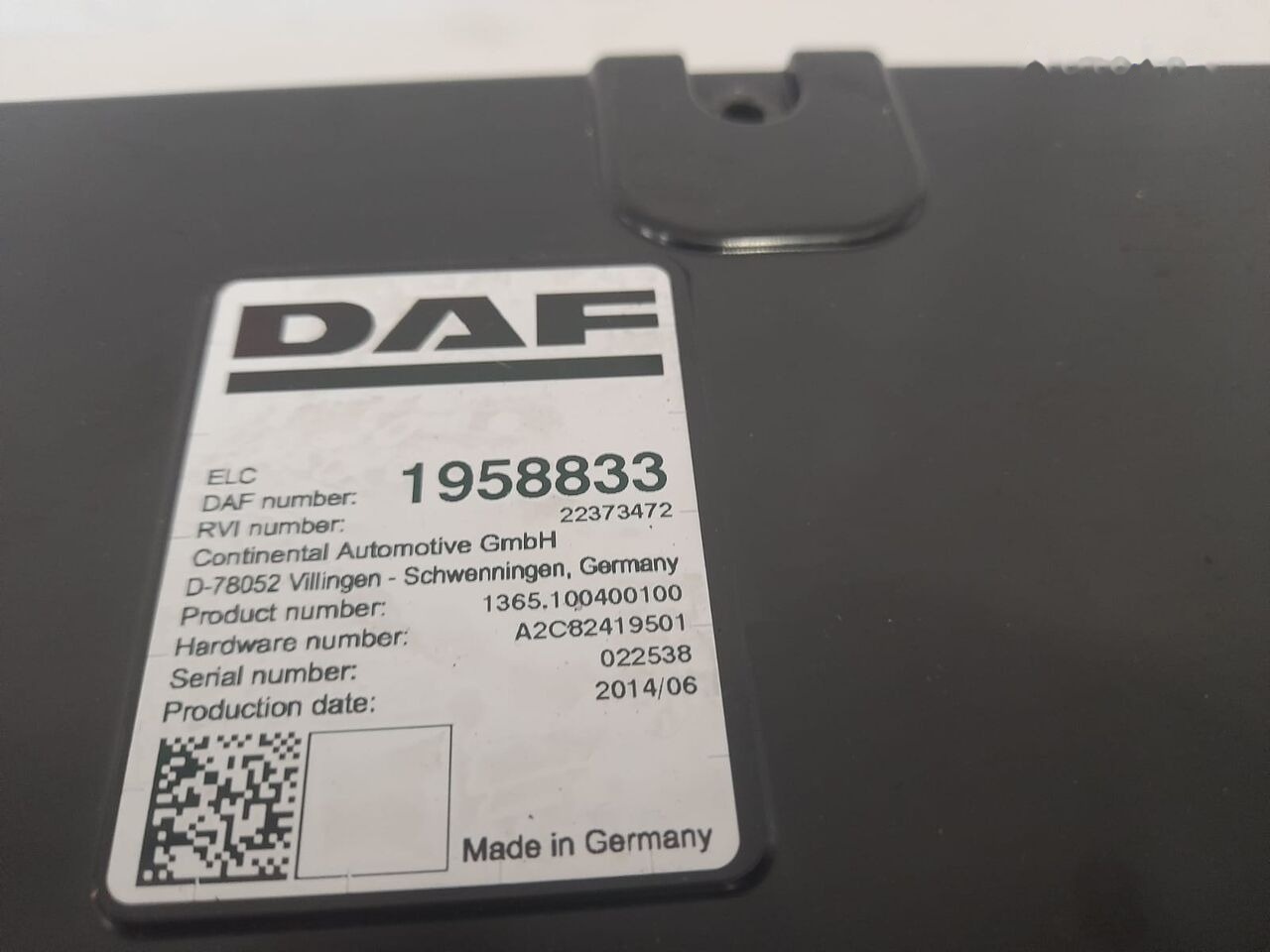 DAF XF 106 ELC DAF XF 106 truck - ECU untuk Truk: gambar 3 DAF XF 106 ELC DAF XF 106 truck - ECU untuk Truk: gambar 3
