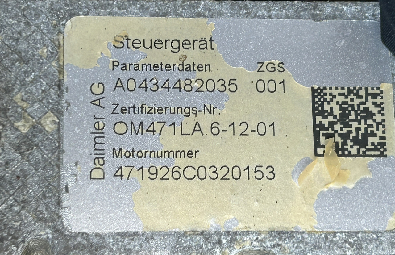 MERCEDES ACTROS MP4 OM471 926 - Mesin untuk Truk: gambar 5 MERCEDES ACTROS MP4 OM471 926 - Mesin untuk Truk: gambar 5