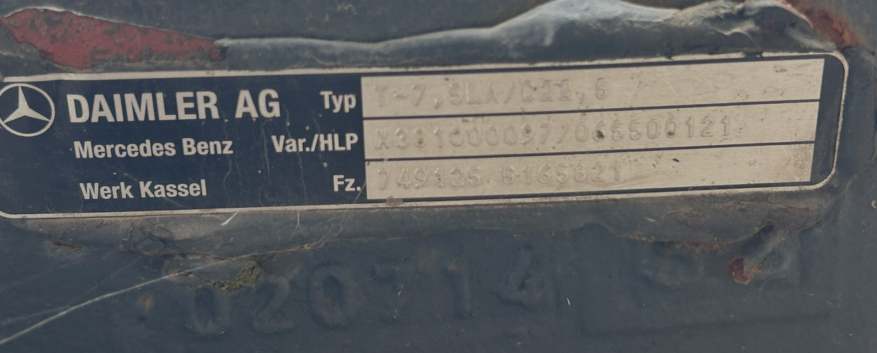 MERCEDES ACTROS MP4 TRAILING AXLE - As roda belakang: gambar 4 MERCEDES ACTROS MP4 TRAILING AXLE - As roda belakang: gambar 4