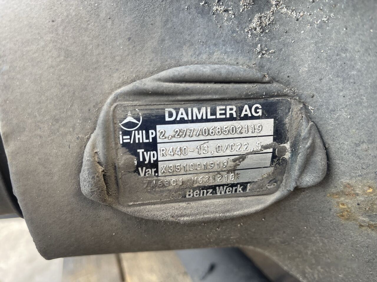 Mercedes-Benz R440-13 2.277 Mercedes-Benz MP4 truck - As roda belakang untuk Truk: gambar 5 Mercedes-Benz R440-13 2.277 Mercedes-Benz MP4 truck - As roda belakang untuk Truk: gambar 5