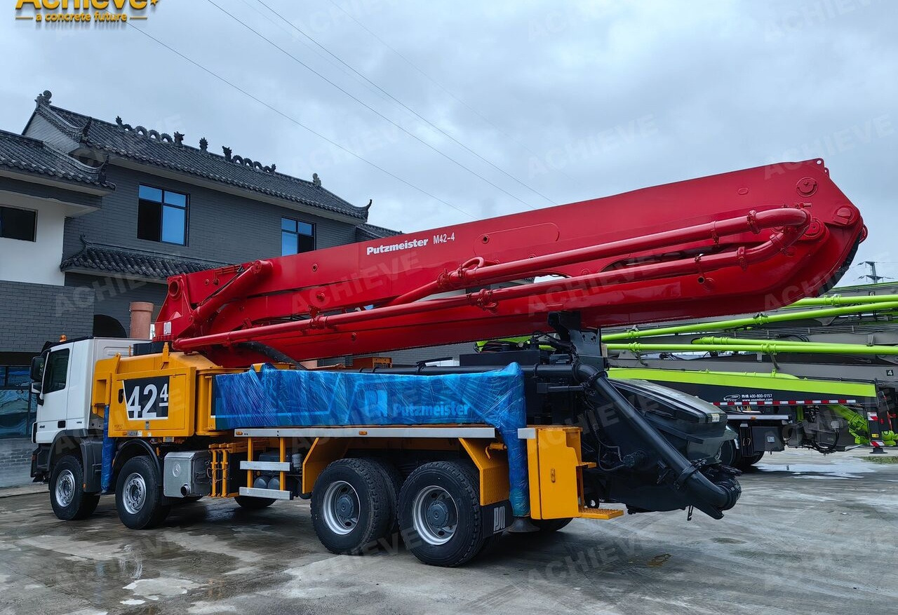 PUTZMEISTER Mercedes-Benz Actros 4141 concrete pumpM42-4R 170 m³【ACHIEVE】TOP CONDITION!!! - Truk pompa beton: gambar 3 PUTZMEISTER Mercedes-Benz Actros 4141 concrete pumpM42-4R 170 m³【ACHIEVE】TOP CONDITION!!! - Truk pompa beton: gambar 3