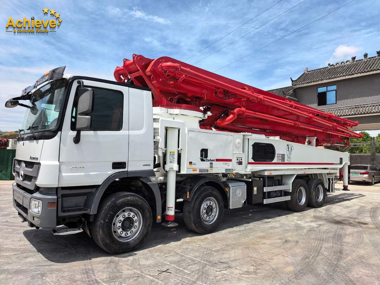 Putzmeister Putzmeister M56-4RZ Actros 4141Mercedes-Benz Concrete pump truck 【ACHIEVE】TOP CONDITION!!! - Truk pompa beton: gambar 2 Putzmeister Putzmeister M56-4RZ Actros 4141Mercedes-Benz Concrete pump truck 【ACHIEVE】TOP CONDITION!!! - Truk pompa beton: gambar 2