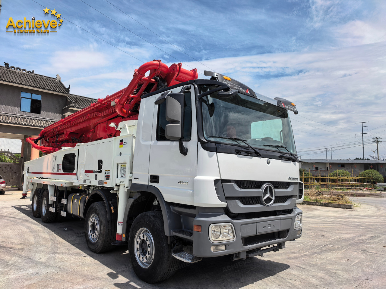 Putzmeister Putzmeister M56-4RZ Actros 4141Mercedes-Benz Concrete pump truck 【ACHIEVE】TOP CONDITION!!! - Truk pompa beton: gambar 3 Putzmeister Putzmeister M56-4RZ Actros 4141Mercedes-Benz Concrete pump truck 【ACHIEVE】TOP CONDITION!!! - Truk pompa beton: gambar 3