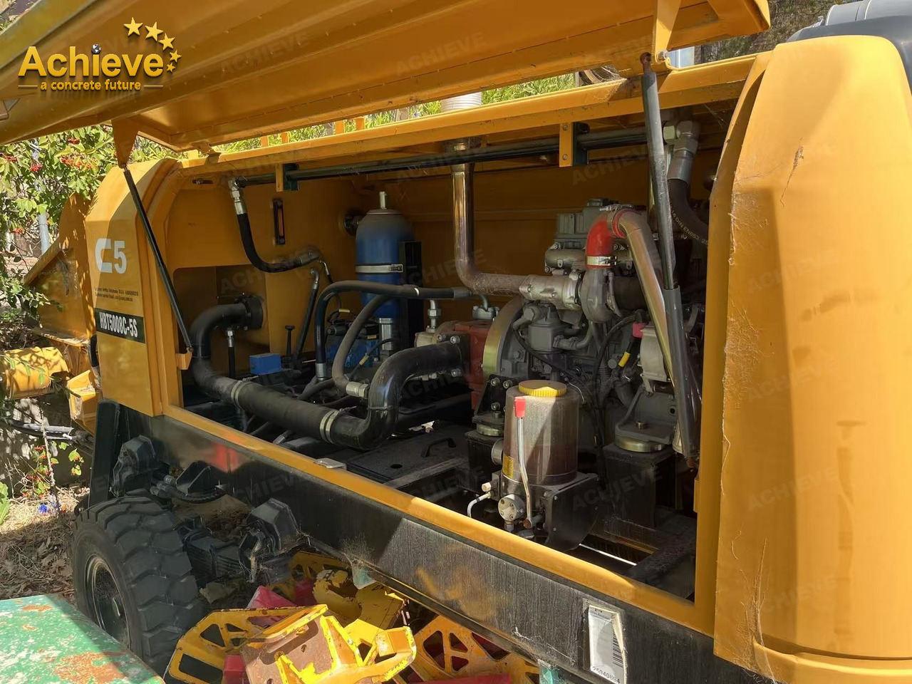 SANY 【ACHIEVE】TOP CONDITION!!! demo new low hours Sany Concrete Trailer Pump 2015 HBT6016C-5D - Pompa beton stasioner: gambar 4 SANY 【ACHIEVE】TOP CONDITION!!! demo new low hours Sany Concrete Trailer Pump 2015 HBT6016C-5D - Pompa beton stasioner: gambar 4