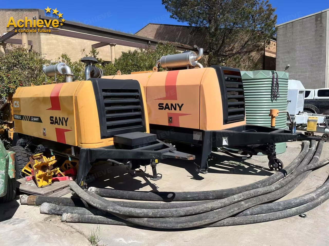SANY SANY 【ACHIEVE】TOP CONDITION!!! demo new low hours Sany Concrete Trailer Pump 2017 HBT5008C-5S - Pompa beton stasioner: gambar 3 SANY SANY 【ACHIEVE】TOP CONDITION!!! demo new low hours Sany Concrete Trailer Pump 2017 HBT5008C-5S - Pompa beton stasioner: gambar 3