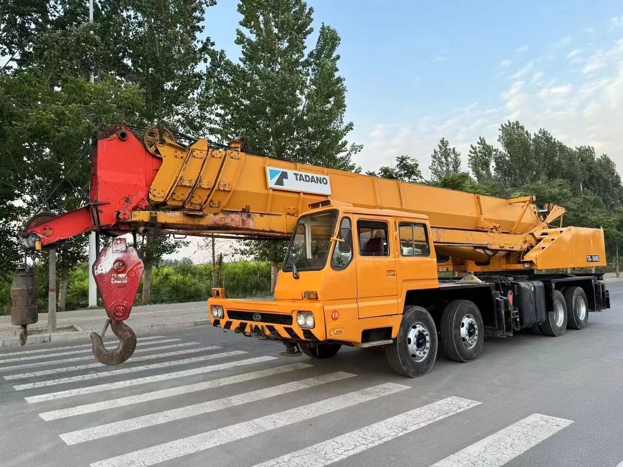 TADANO TG500E Good Condition 50 ton Truck Crane - Derek bergerak: gambar 1 TADANO TG500E Good Condition 50 ton Truck Crane - Derek bergerak: gambar 1
