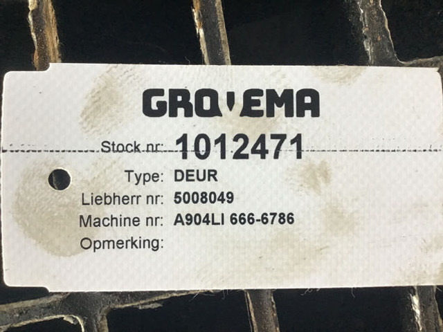 Liebherr Cabin Door - Pintu dan bagian: gambar 2 Liebherr Cabin Door - Pintu dan bagian: gambar 2