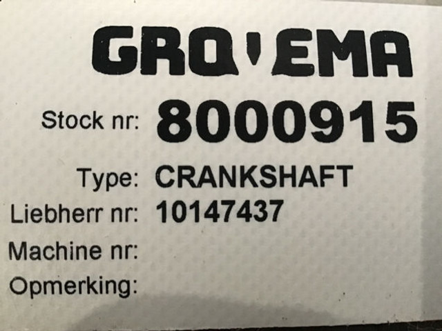Liebherr Crankshaft - Poros engkol: gambar 2 Liebherr Crankshaft - Poros engkol: gambar 2