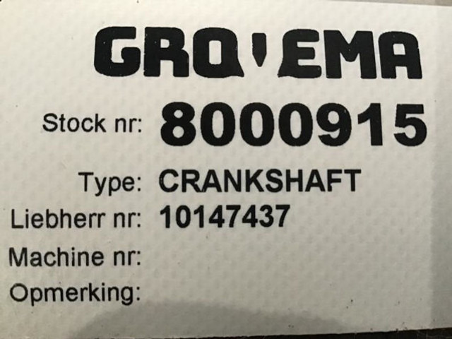 Poros engkol Liebherr Crankshaft: gambar 6