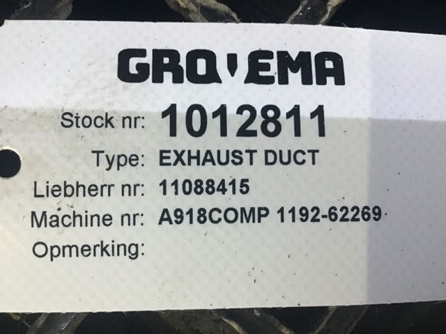 Liebherr Exhaust Duct - Pipa knalpot: gambar 3 Liebherr Exhaust Duct - Pipa knalpot: gambar 3