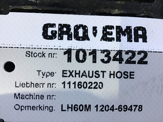Liebherr Exhaust Hose - Pipa knalpot: gambar 3 Liebherr Exhaust Hose - Pipa knalpot: gambar 3