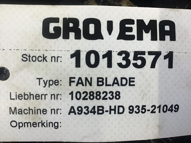 Liebherr Fan Blade - Penggemar: gambar 3 Liebherr Fan Blade - Penggemar: gambar 3