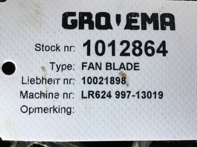 Liebherr Fan Blade - Penggemar: gambar 4 Liebherr Fan Blade - Penggemar: gambar 4