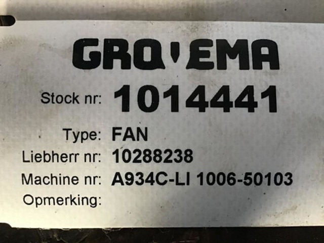 Liebherr Fan Blade - Penggemar: gambar 2 Liebherr Fan Blade - Penggemar: gambar 2