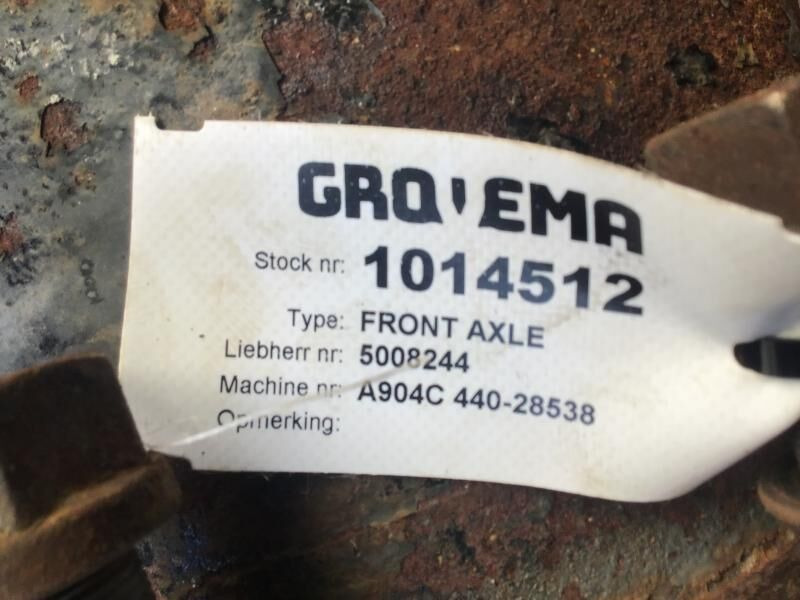 Liebherr Front Axle - Poros dan bagian: gambar 3 Liebherr Front Axle - Poros dan bagian: gambar 3