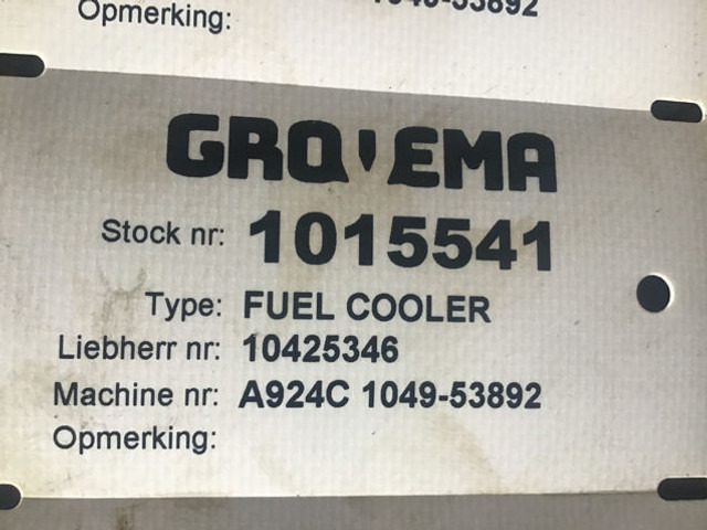 Liebherr Fuel Cooler - Pendingin oli: gambar 2 Liebherr Fuel Cooler - Pendingin oli: gambar 2