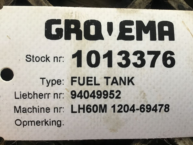 Liebherr Fuel Tank - Tangki bahan bakar: gambar 3 Liebherr Fuel Tank - Tangki bahan bakar: gambar 3