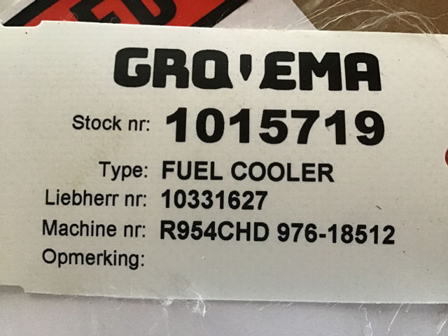 Liebherr Fuelcooler - Pendingin oli: gambar 3 Liebherr Fuelcooler - Pendingin oli: gambar 3