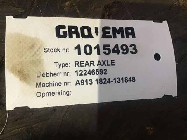 Liebherr Rear Axle - Poros dan bagian: gambar 1 Liebherr Rear Axle - Poros dan bagian: gambar 1