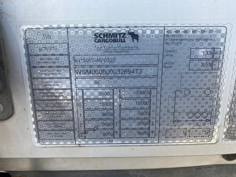 Semi-trailer dengan terpal samping Schmitz Cargobull SCB*S3T / Coil / Tautliner / Disc Brakes: gambar 9 Semi-trailer dengan terpal samping Schmitz Cargobull SCB*S3T / Coil / Tautliner / Disc Brakes: gambar 9