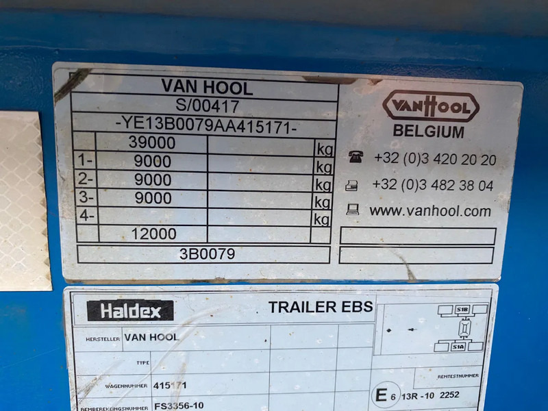 Semi-trailer pengangkut mobil Van Hool 3B0079 / 2x Extendable / SAF + Disc: gambar 6