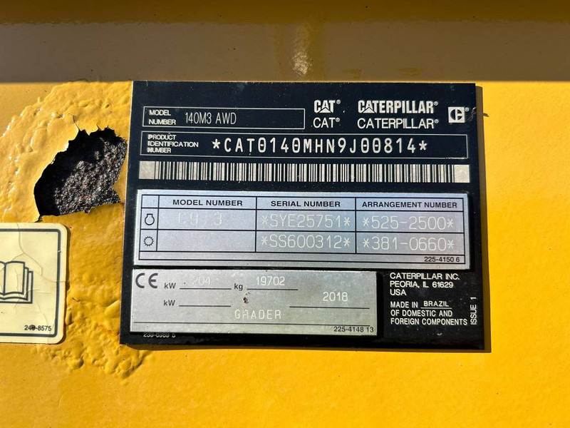Cat 140 M 3 AWD - Grader: gambar 5 Cat 140 M 3 AWD - Grader: gambar 5