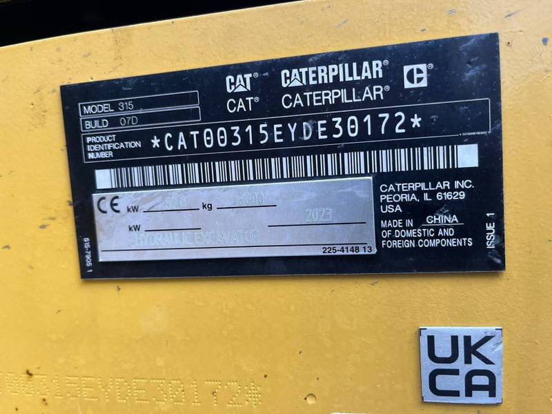 Cat 315 - Ekskavator perayap: gambar 5 Cat 315 - Ekskavator perayap: gambar 5
