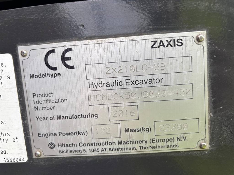 Hitachi !! SOLD !! ZX 210 LC-5 B - Ekskavator perayap: gambar 5 Hitachi !! SOLD !! ZX 210 LC-5 B - Ekskavator perayap: gambar 5