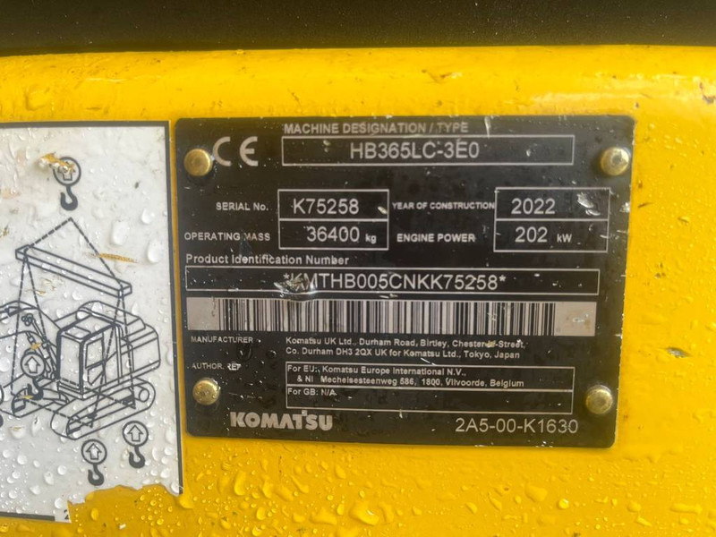 Komatsu HB 365 LC-3 Hybrid - Ekskavator perayap: gambar 5 Komatsu HB 365 LC-3 Hybrid - Ekskavator perayap: gambar 5