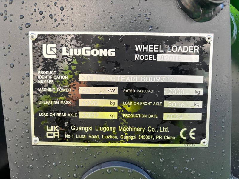 LIUGONG 820 TE Electric - Wheel loader: gambar 5 LIUGONG 820 TE Electric - Wheel loader: gambar 5