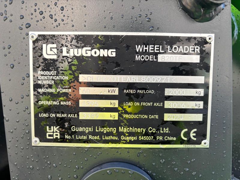 LIUGONG 820 TE - Wheel loader: gambar 5 LIUGONG 820 TE - Wheel loader: gambar 5