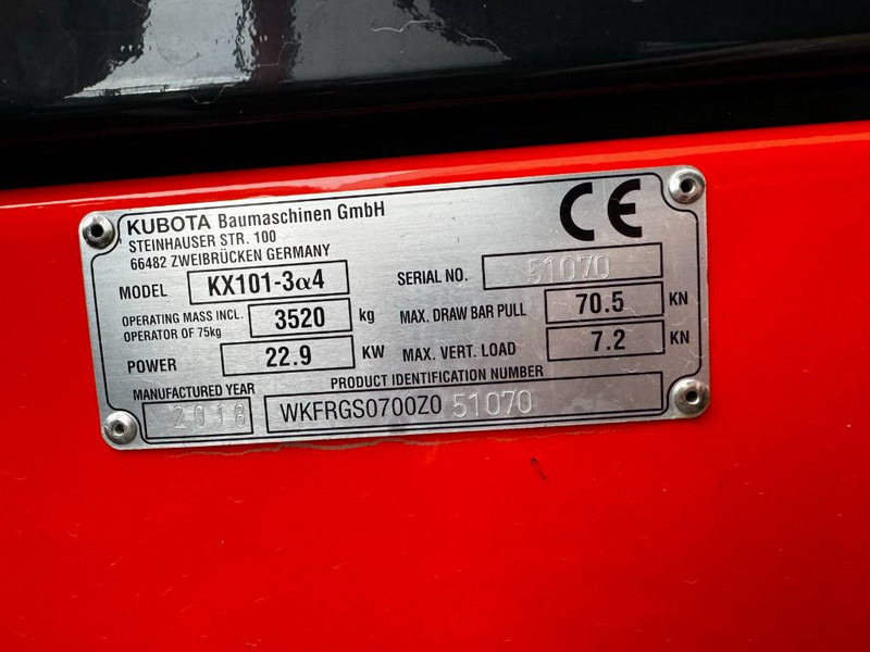 SOLD ! Kubota KX 101-3 - Ekskavator mini: gambar 5 SOLD ! Kubota KX 101-3 - Ekskavator mini: gambar 5