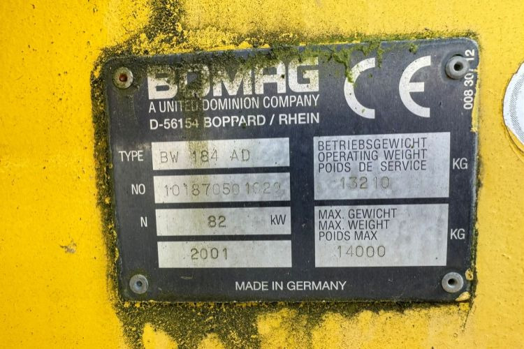 BOMAG BW 184 AD - Roller jalan: gambar 4 BOMAG BW 184 AD - Roller jalan: gambar 4