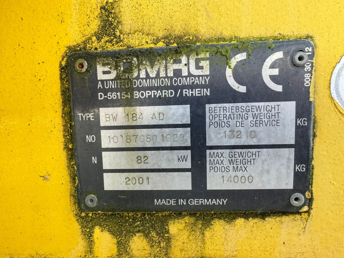 BOMAG BW 184 AD - Roller jalan: gambar 4 BOMAG BW 184 AD - Roller jalan: gambar 4