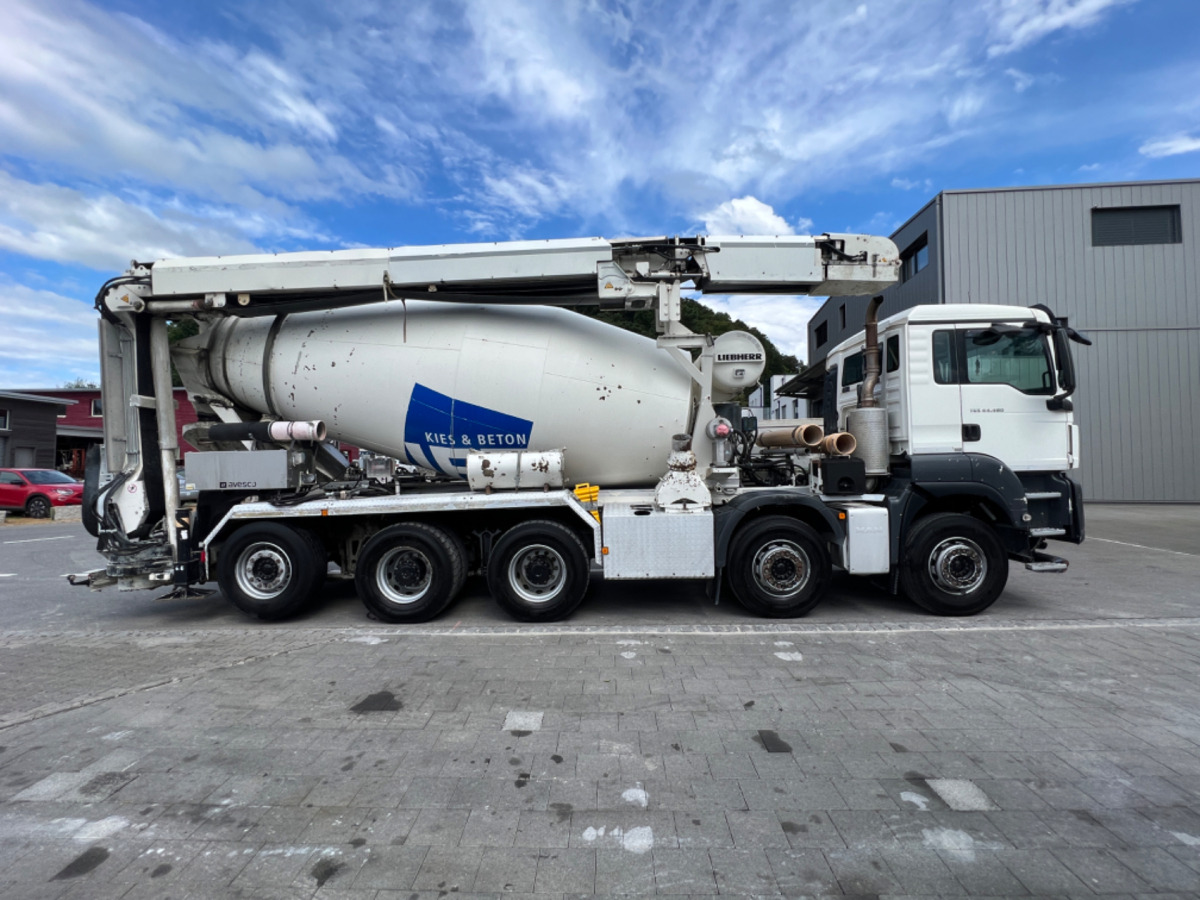 MAN TGS 35.480 10x4 10m3 Förderband 17M Liebherr - Truk pengaduk beton: gambar 4 MAN TGS 35.480 10x4 10m3 Förderband 17M Liebherr - Truk pengaduk beton: gambar 4