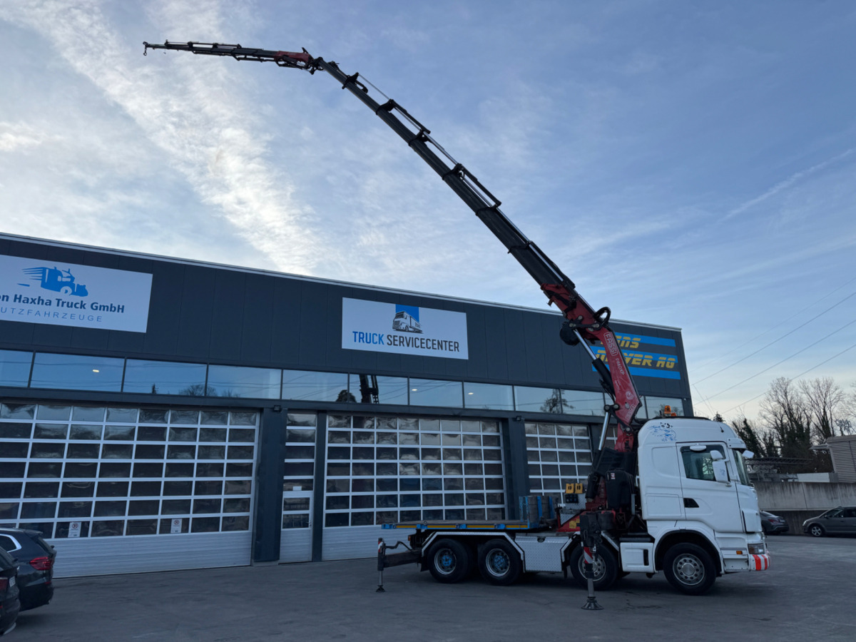 SCANIA R480 8x4 Fassi 660 SZM/Pritsche - Truk derek: gambar 3 SCANIA R480 8x4 Fassi 660 SZM/Pritsche - Truk derek: gambar 3