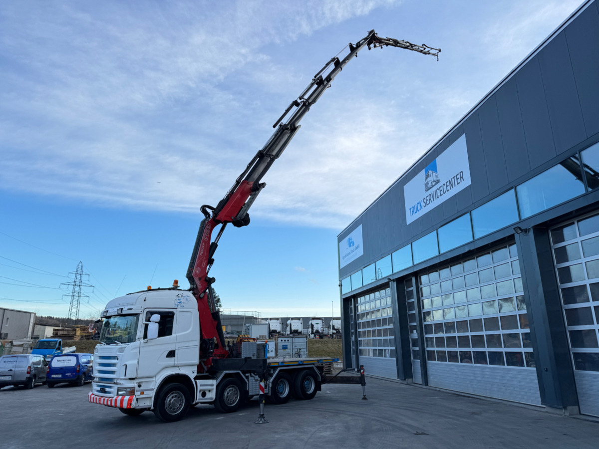 SCANIA R480 8x4 Fassi 660 SZM/Pritsche - Truk derek: gambar 2 SCANIA R480 8x4 Fassi 660 SZM/Pritsche - Truk derek: gambar 2