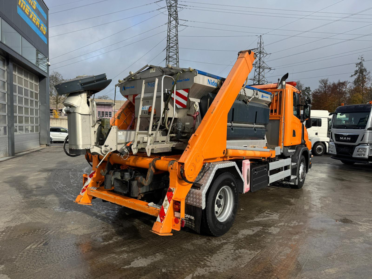SCANIA T380 4x2 Winterdienst Schneepflug und Salzstreuer - Truk skip loader: gambar 5 SCANIA T380 4x2 Winterdienst Schneepflug und Salzstreuer - Truk skip loader: gambar 5