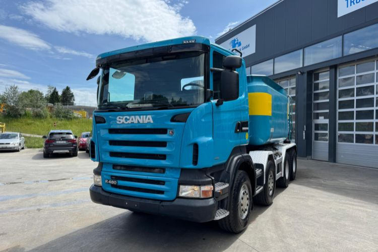 Scania R480 8x4 Moser 16m3 - Truk skip loader: gambar 1 Scania R480 8x4 Moser 16m3 - Truk skip loader: gambar 1