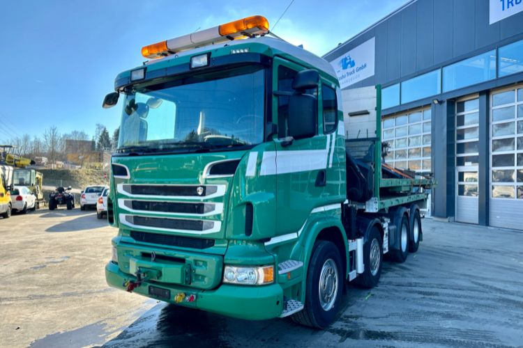 Scania R480 8x4 SWS SZM/Kran/Pritsche - Truk derek: gambar 1 Scania R480 8x4 SWS SZM/Kran/Pritsche - Truk derek: gambar 1