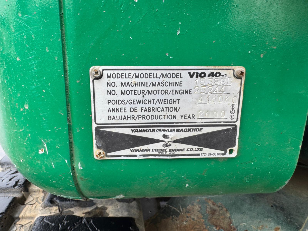 Ekskavator perayap YANMAR Vio 40V 3x Schaufeln: gambar 11 Ekskavator perayap YANMAR Vio 40V 3x Schaufeln: gambar 11