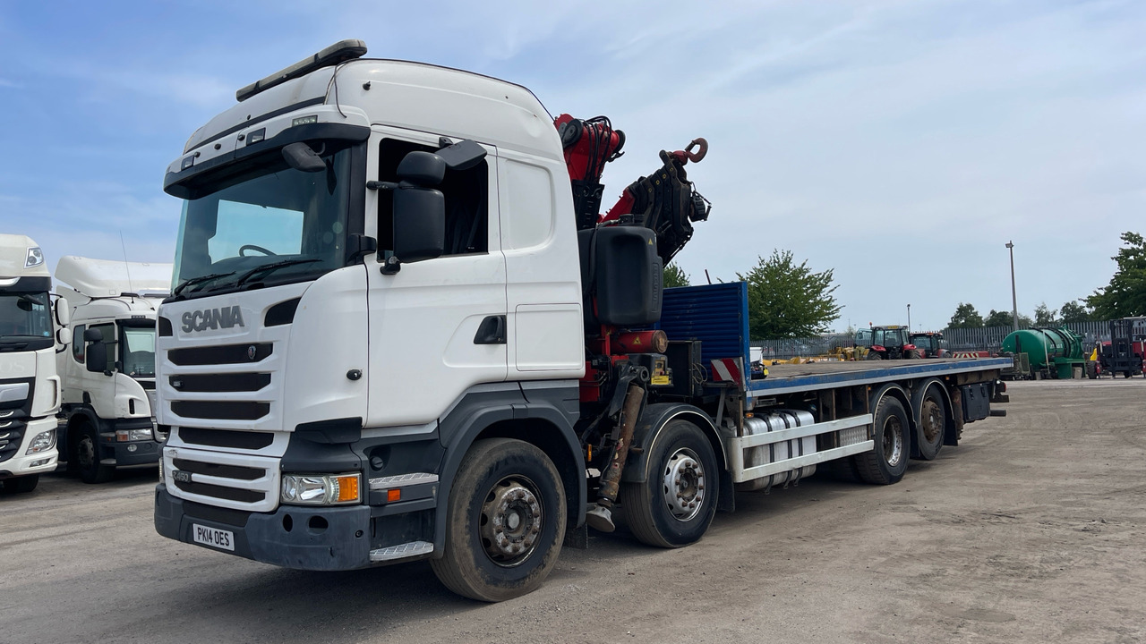 SCANIA R 450 - Truk flatbed, Truk derek: gambar 2 SCANIA R 450 - Truk flatbed, Truk derek: gambar 2