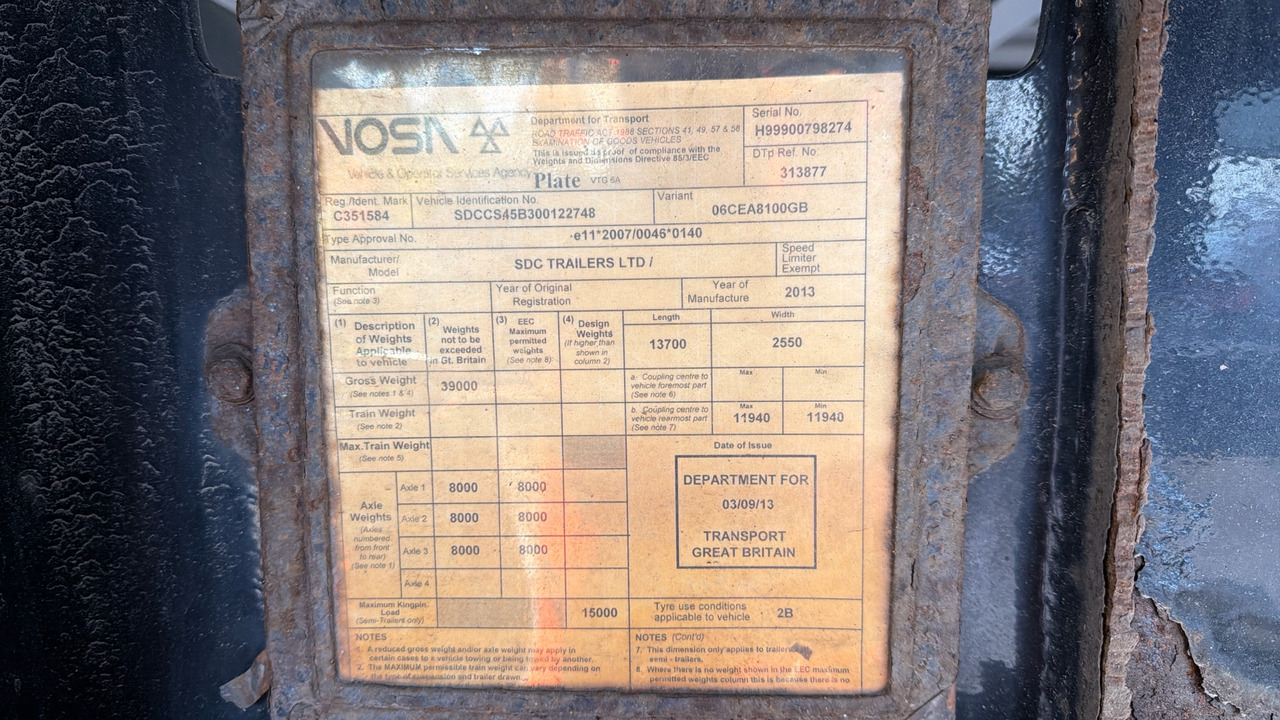 Trailer SDC CURTAINSIDE: gambar 11 Trailer SDC CURTAINSIDE: gambar 11