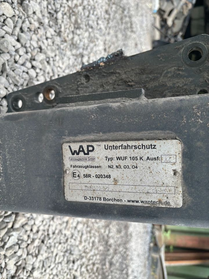 LKW Unterfahrschutz WUF 105 K verstellbar - Bingkai/ Sasis untuk Truk: gambar 4 LKW Unterfahrschutz WUF 105 K verstellbar - Bingkai/ Sasis untuk Truk: gambar 4