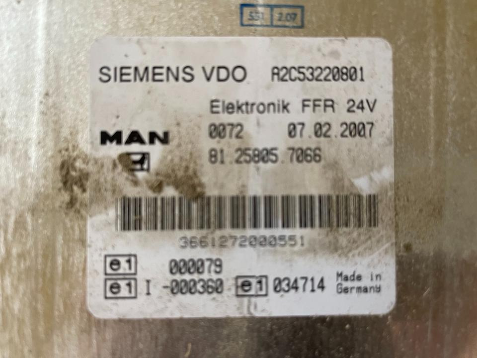 MAN SIEMENS VDO ELEKTRONIK FFR Steuergerät 81.25805.7066 - ECU untuk Truk: gambar 2 MAN SIEMENS VDO ELEKTRONIK FFR Steuergerät 81.25805.7066 - ECU untuk Truk: gambar 2