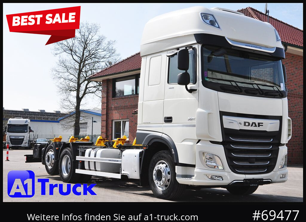 DAF XF 480 Intarder, Multiwechsler 2x AHK - Pengangkut kontainer/ Container truck: gambar 1 DAF XF 480 Intarder, Multiwechsler 2x AHK - Pengangkut kontainer/ Container truck: gambar 1