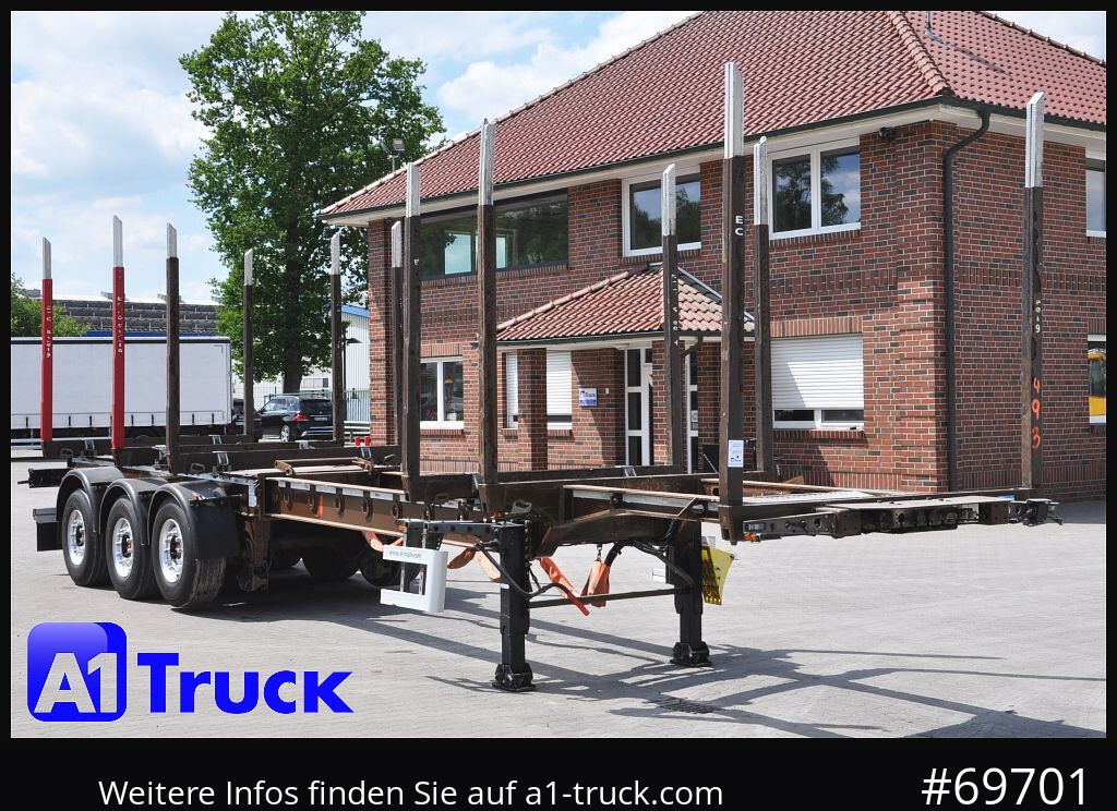 DOLL H3L-14XL Holz Tele, Lenkachse 271 tkm. - Semi-trailer pengangkut kayu: gambar 1 DOLL H3L-14XL Holz Tele, Lenkachse 271 tkm. - Semi-trailer pengangkut kayu: gambar 1