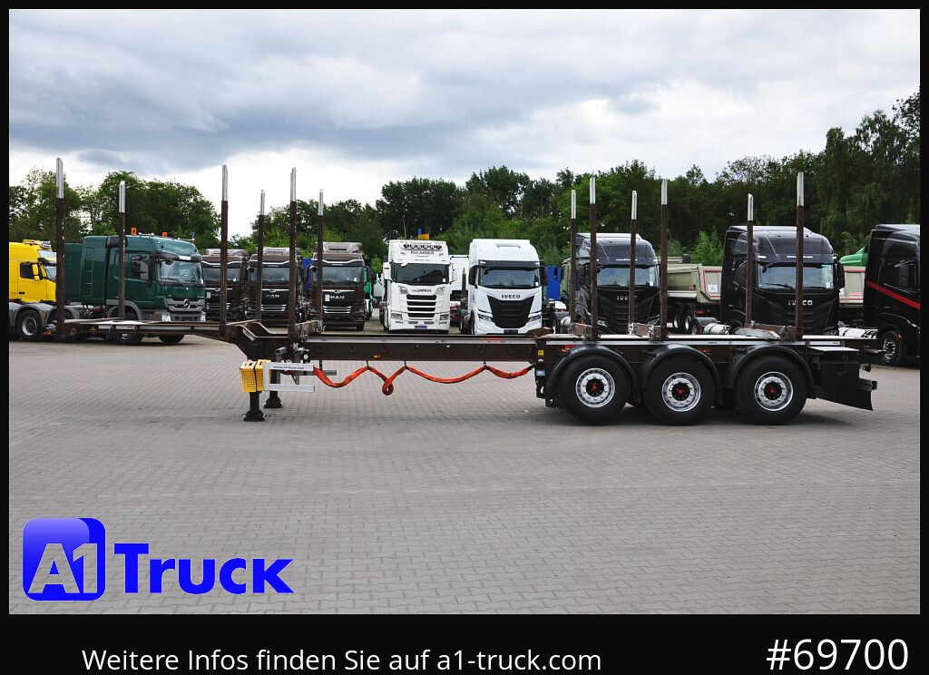 Semi-trailer pengangkut kayu DOLL H3L-14XL Holz Tele, Lenkachse 275 tkm.: gambar 12