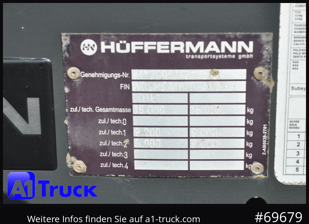 HUEFFERMANN HSA 1870 Luft, SAF, Scheibenbremse - Trailer lewati: gambar 5 HUEFFERMANN HSA 1870 Luft, SAF, Scheibenbremse - Trailer lewati: gambar 5