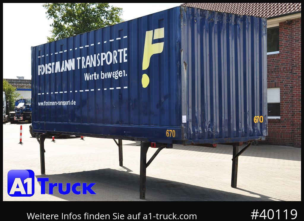 KRONE BDF 7,82 Container, 2700mm Innenhöhe, Portaltür - Kontainer pengiriman: gambar 1 KRONE BDF 7,82 Container, 2700mm Innenhöhe, Portaltür - Kontainer pengiriman: gambar 1
